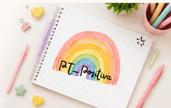 Cuaderno con arcoíris PT Positiva